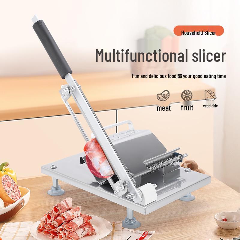 Multifunctional Stainless Steel Meat and Vegetable Slicer for Home and Commercial Use