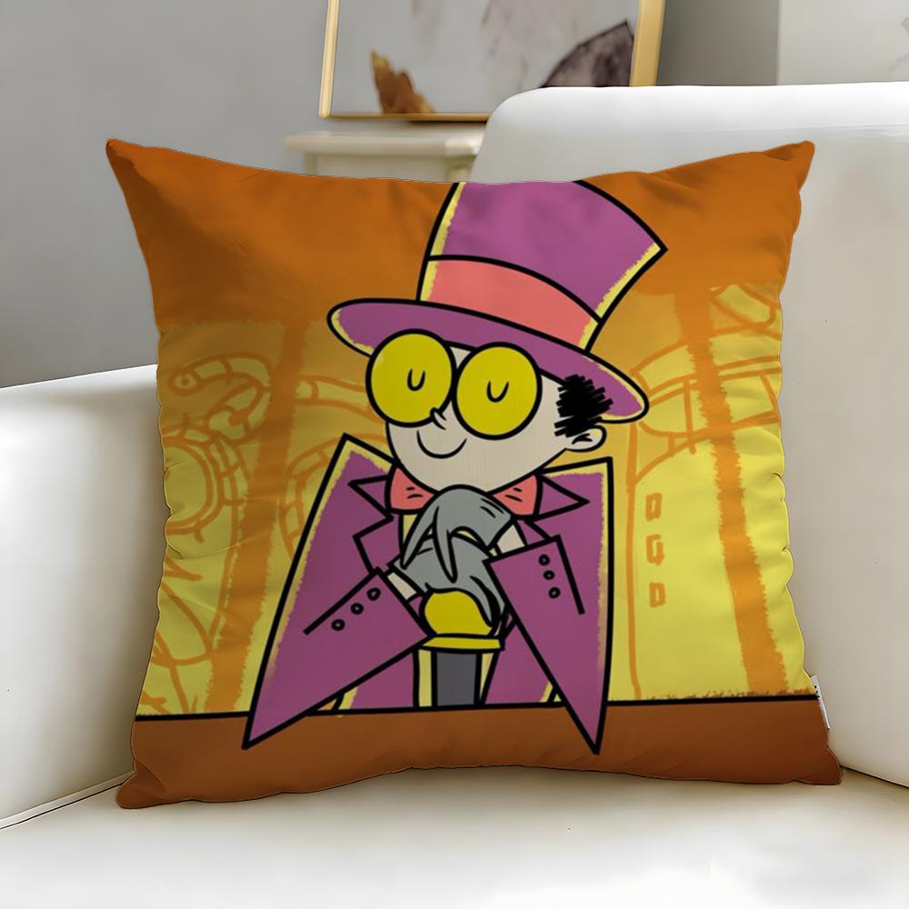 classic animated series Superjail Cushion Cover Soft  EasyWash Pillow Case  Versatile for Couch Bed Travel and Office