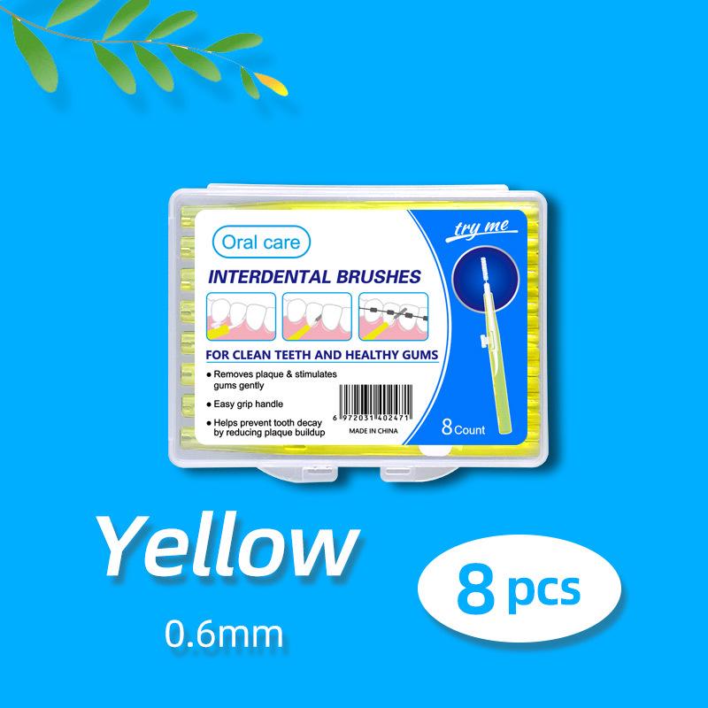 Retractable Push-Pull Interdental Brush for Gap Cleaning