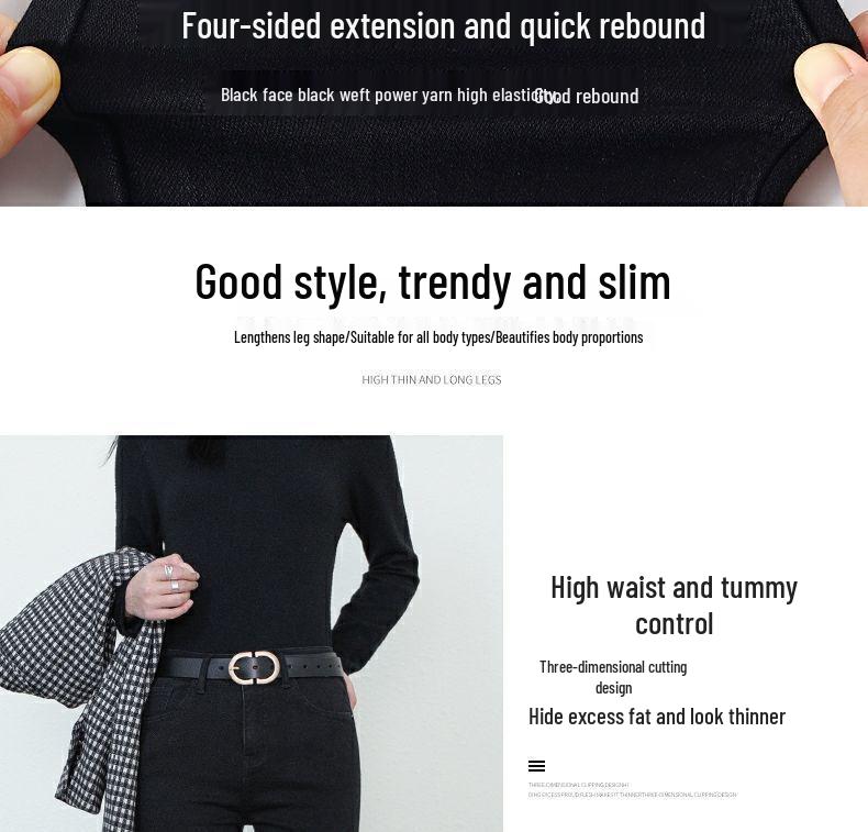 Dámské letní zeštíhlující černé džíny cigaretového střihu s vysokým pasem a rovnými nohavicemi