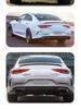 Mercedes-Benz CLS C257 Rear Lip Modification Kit - Matte Black, CLS53 AMG Style, Four-Outlet Tailpipe Surround