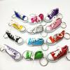 Mini chaussures en toile simulées porte-clés pendentif chaussures de sport bagages voiture pendentif personnalisé cadeaux créatifs