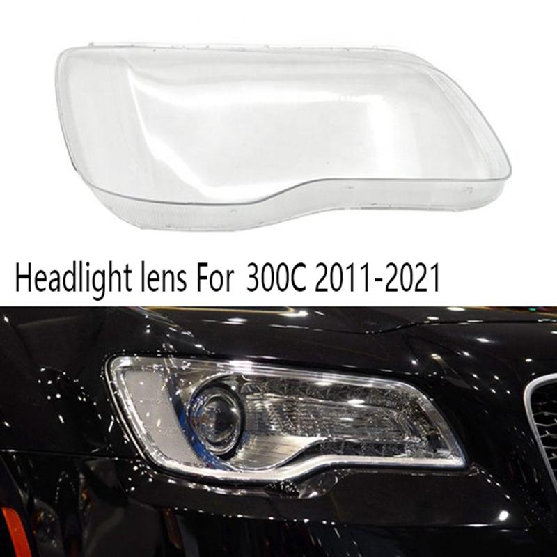 1 Piece Headlight Shade Transparent Headlight Cover For Chrysler 300C 2011-2021 Left Rightt