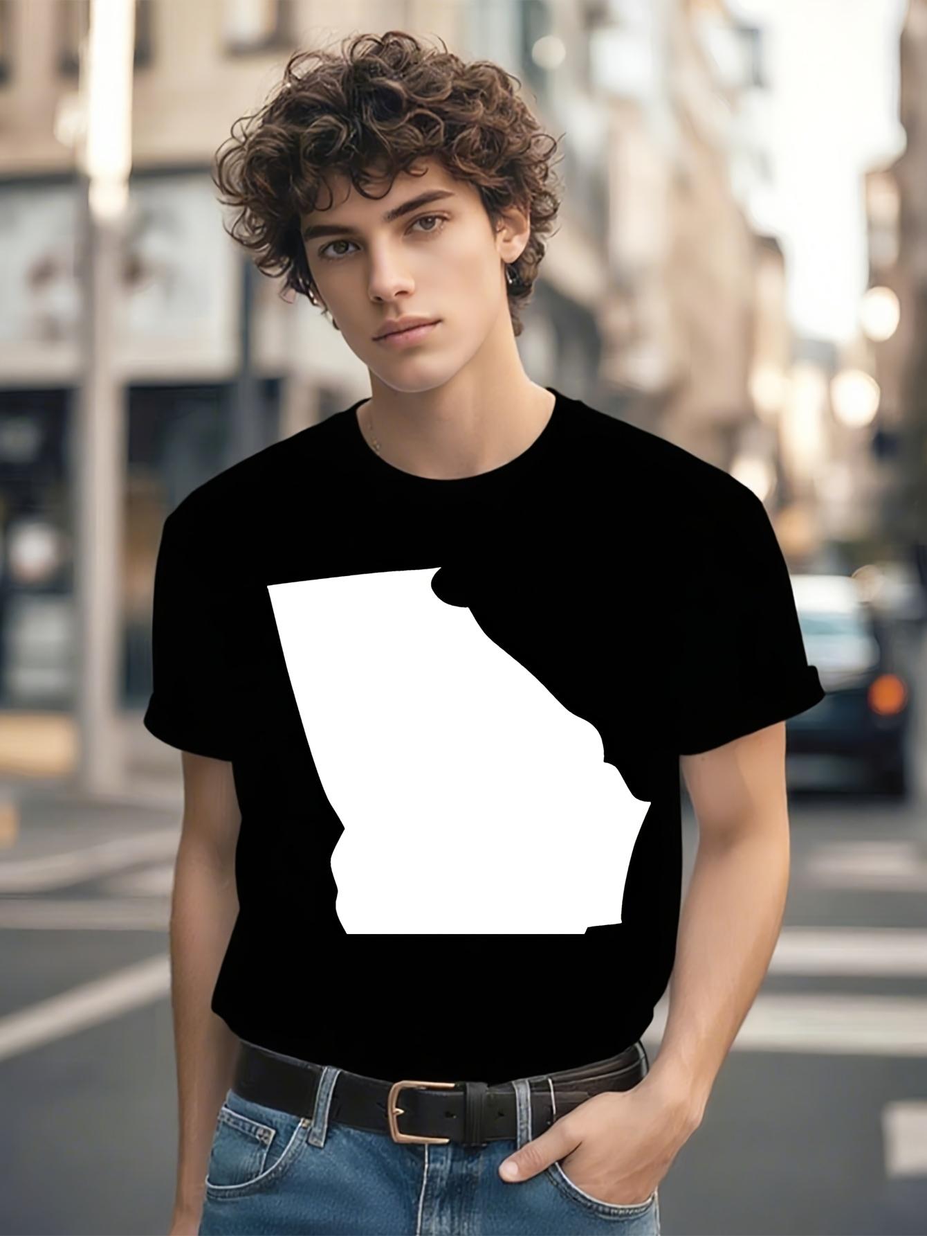 Georgia State Outline Tshirt XXL