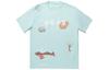 T Shirt Men's Lake Gray Blue AHSU263-1