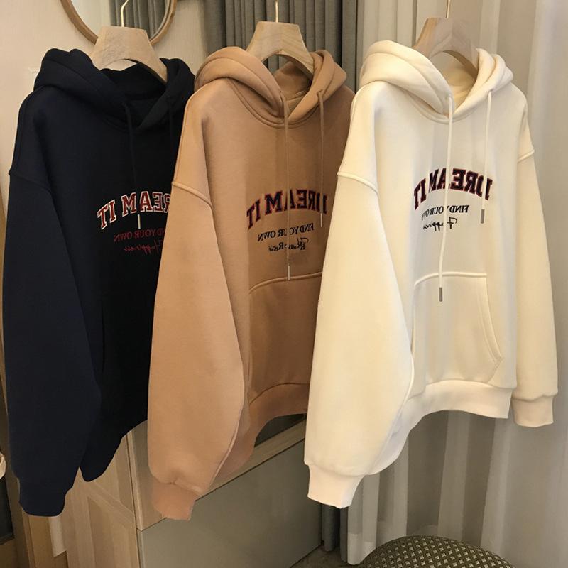 Sudadera con Forro Polar Unisex Streetwear con Capucha, Sudadera con Capucha Retro con Eslogan y Forro Polar, Capucha con Cordón y Bolsillo Canguro para Uso Diario y Capas