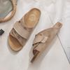 Fashion Thick-soled French Flip-flops That Look Extremely Nice When Going Out, The 2025 New Style of Women's Shoes for Summer Wear