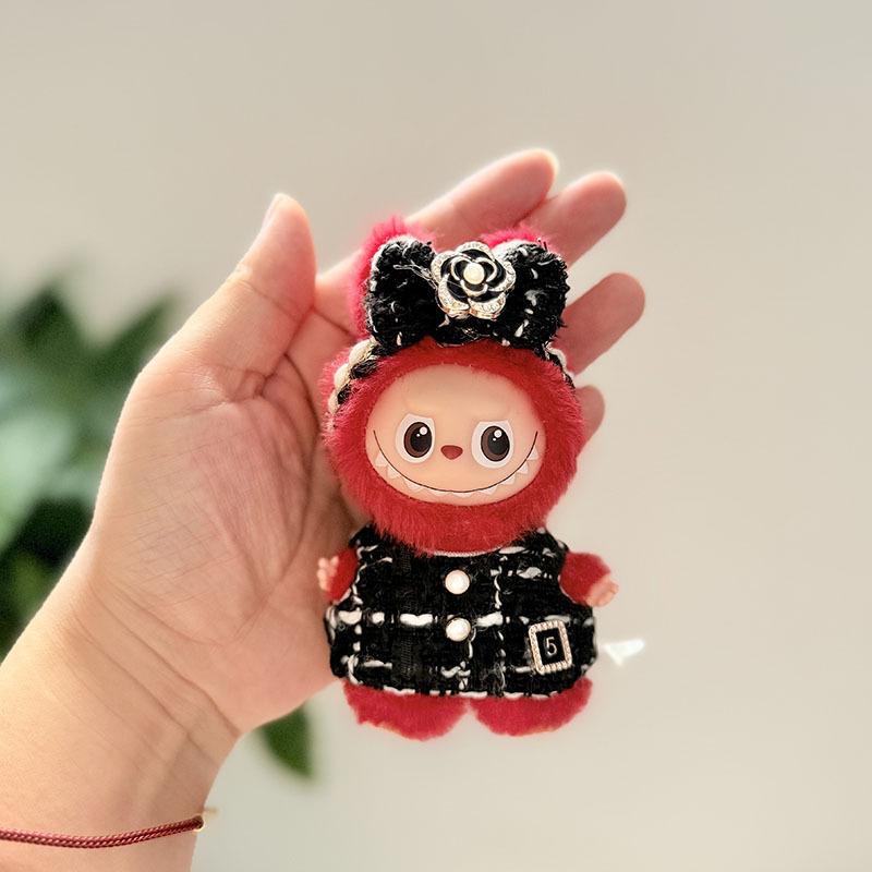 Mini Version 4.0 Vinyl Face Plush Blind Box Doll Clothes Christmas Set Small Nose Gaga Heart Bottom Password