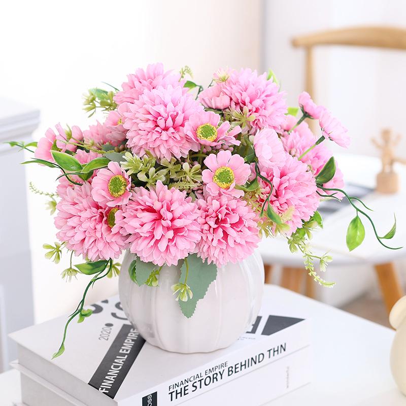 Artificial Silk Sunflower Floral Arrangement for Home Decor
