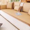 New Rattan Mat Sofa Cushion Summer Summer Mat One Piece Combination Cushion Sofa Cover Cover Cloth