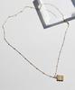 Bonbeau Engrave Frame Simple Necklace Frame Pendant Initial Engraving Necklace