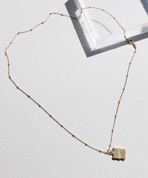 Bonbeau Engrave Frame Simple Necklace Frame Pendant Initial Engraving Necklace