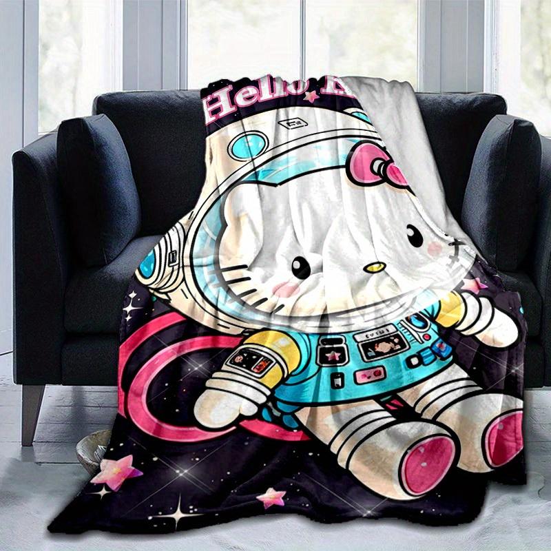 

1pc. Hello Kitty Astronaut Space Theme Blanket - Cute Home Decor, Office Napkin, Outdoor Picnic Rug, Birth 100x150cm