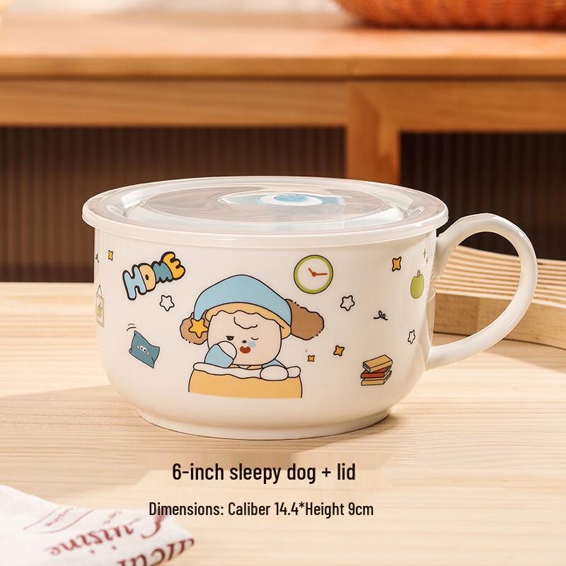 Xinglida Ceramic Noodle Bowl with Lid