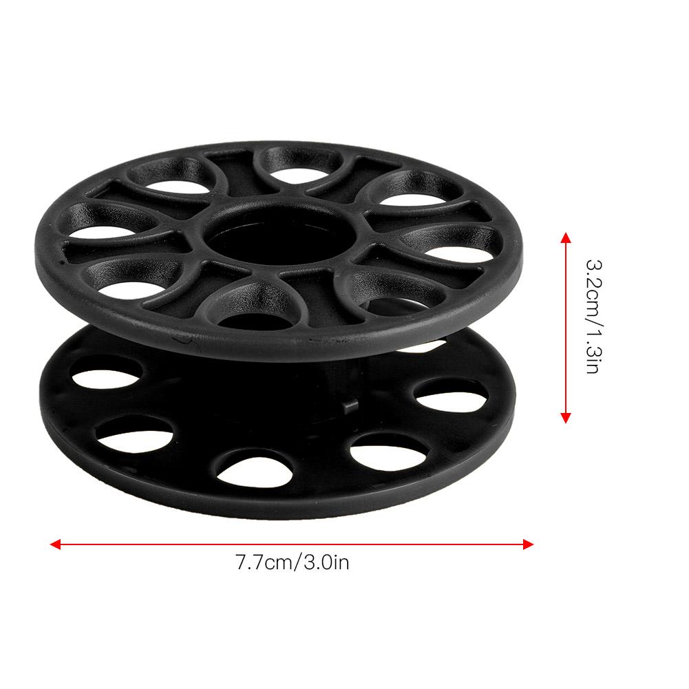 Durable Plastic Scuba Diving Compact Finger Spool Reel Diver Underwater Accessory Black