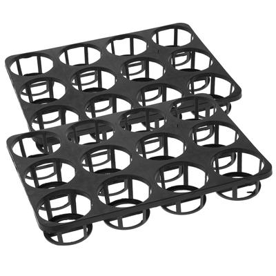 2 Pcs Tray Growing Seedling Pots Circle Holder Plug Sprouter Wheatgrass Flowerpot Trays