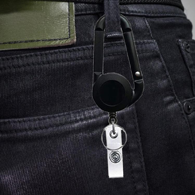 Practical Telescopic Buckles Chest Keychain Charm Accessory for Key Management Fashionable Decoration for Youth