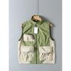 Original Japanese Export In-Stock Mountain-Style Vest for Men, Outdoor Hiking, Mountaineering, Camping, Functional Vest for Women, Couple's Jacket