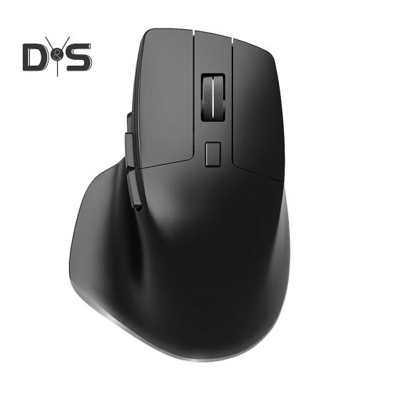 Wireless Mouse with RGB Lighting Modes Adjustable DPI Ergonomic Design 2.4GHz/Bluetooth-compatible Laptop Mouse