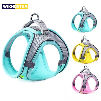 Gatto Cane Pettorina Gilet Set Corda Pettorale Riflettente Traspirante Regolabile Pettorina per Animali Domestici per Cani Piccoli Medi Passeggiate all'aperto