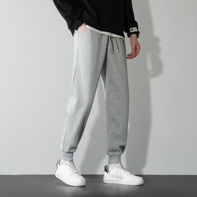 Autumn and Winter Sweatpants Sweatpants Men's Youth Large Size Casual Men's Pants Men's Loose Pants Piled and Thickened