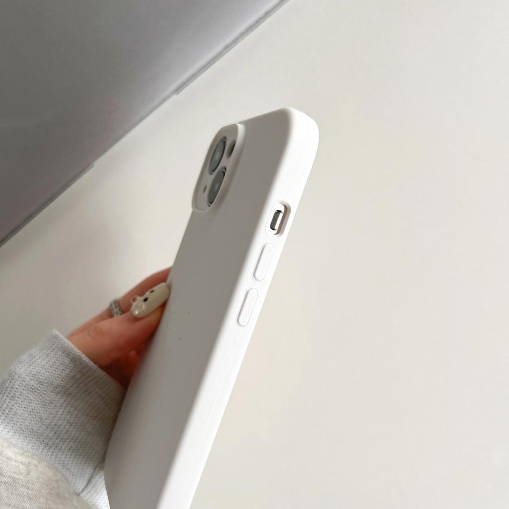 Applicable to Apple 16 solid silicone mobile phone case, all-inclusive anti-drop iPhone16Promax solid color simple protective case
