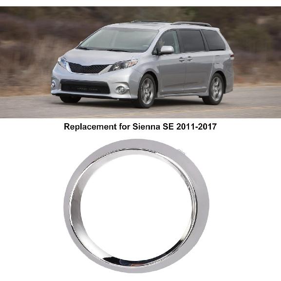 Chrome Trim Bezel Cover Rings,TO1038150 Fog Driving Lamp Chrome Bezel Fit for SE 20112017 (Left 57731FJ030)