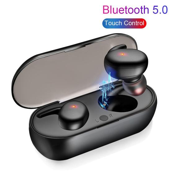 Y30 Pravá bezdrátová stereo sluchátka kompatibilní s Bluetooth 5.0 Přenosné dotykové ovládání Vodotěsné bezdrátové sluchátko do uší pro sport