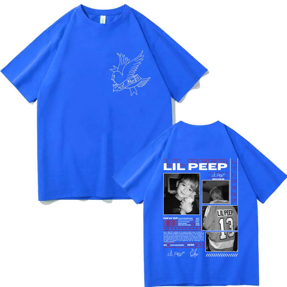 Rapper Lil Peep Album Merch Tshirt Men Women Retro Fashion Hip Hop Short Sleeve T Shirt High Quality Cotton Oversized Tshirts