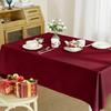Weihnachten Weinrot Polyester Knitterarm, Waschbar Und Wiederverwendbar, Restaurantküche Tischdekoration Tuch Tischdecke