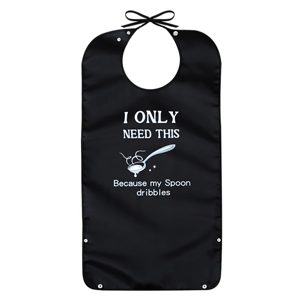 Adult Washable Bibs Reusable Eating Bibs Waterproof Bibs Clothing Protection Bib for Unisex Elderly and Disabled People