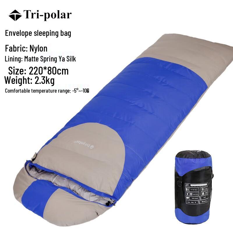 

Tri-polar TP2929 Adult Warm Envelope Sleeping Bag