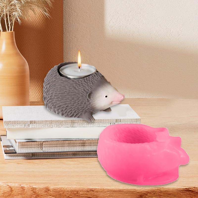 Silicone Moulds Hedgehog Baking Molds Jelly Mould Epoxy Resin Molds Plasters Molds 3D Animal Castings Molds Soap Molds