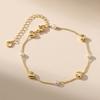 K Gold Plated Copper Multicolor Star Charm Bohemian Women Anklet