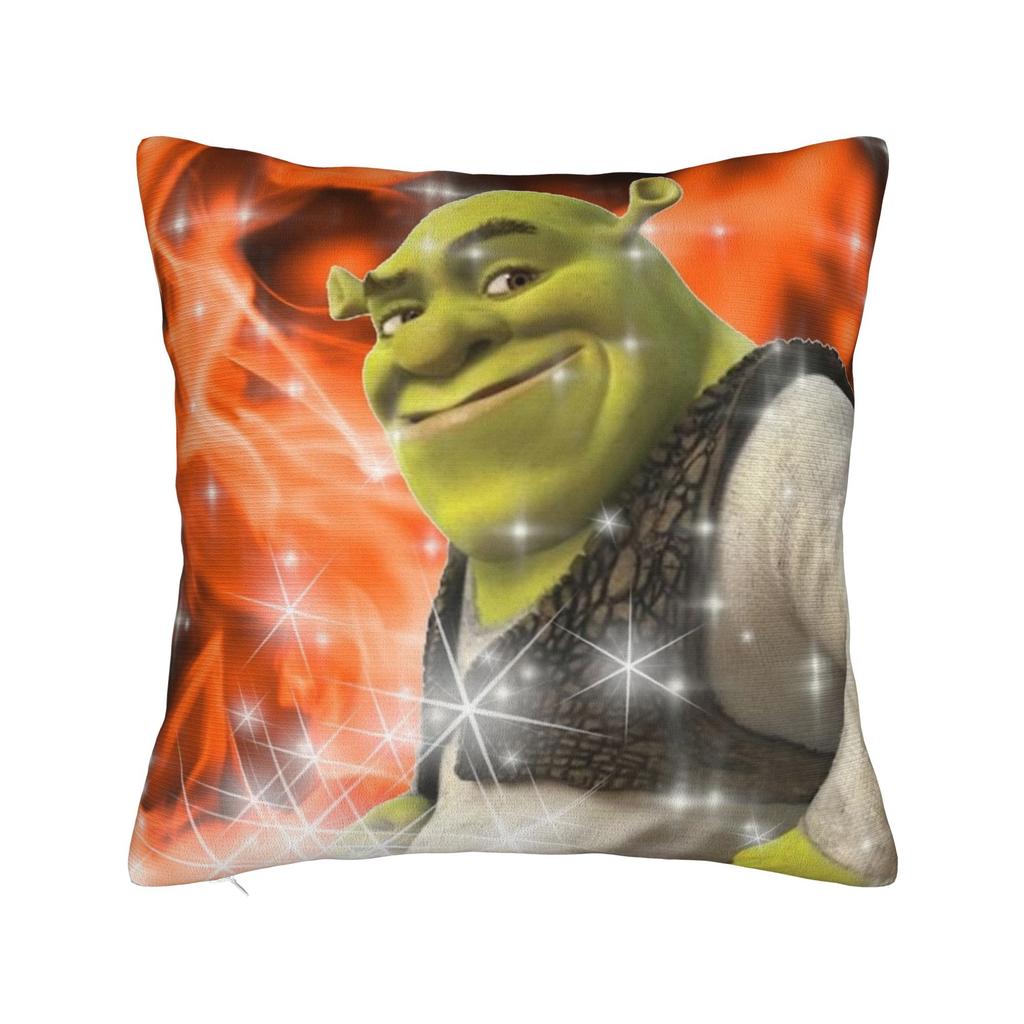 Funny Shreks Meme Pillowcases Merchandise Soft Cushion Cover Decor  Pillow Case Cover Seat Multi-Size