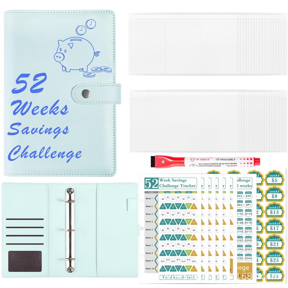 52 Weeks Money Saving Challenge Loose Leaf Savings Tracking Sheets  Tear Resistant