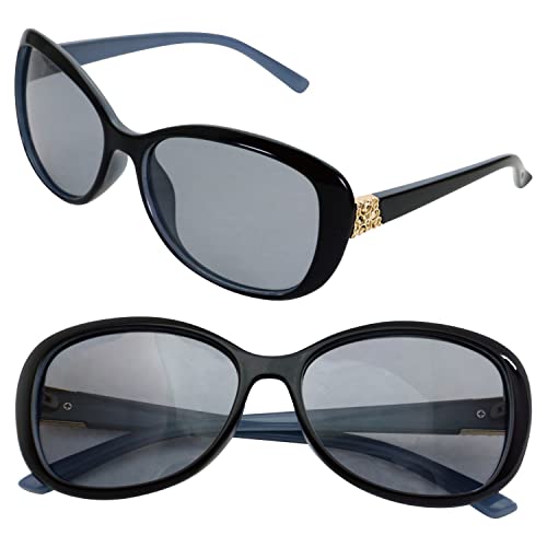 [Zealot] Zealot KC4887AFBL Anti-fog, Japanese-made polarized sunglasses for women, UV protection, blue light cut, suitable for driving, round shape, s