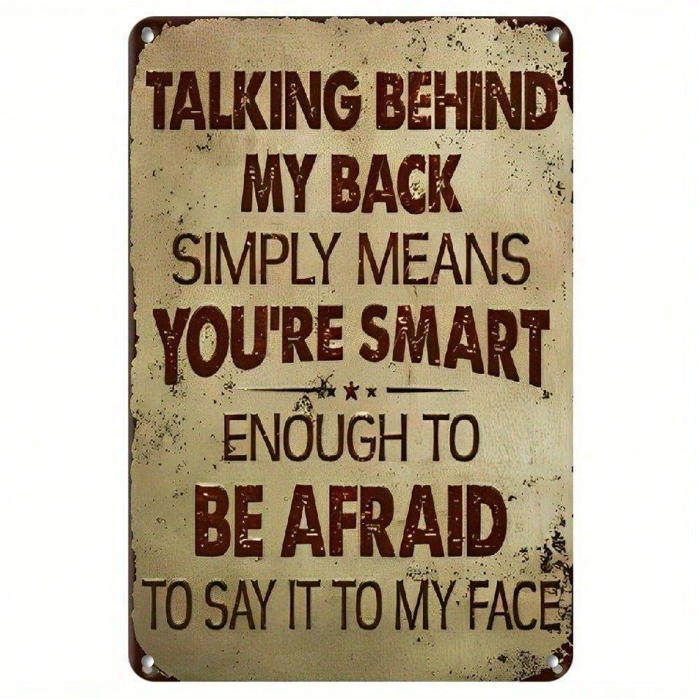 

Vintage Metal Poster Wall Art Bar Decor 8x12 Inch