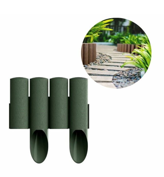 Bordure Jardin Plastique, vert, 23cm x 25,5 cm
