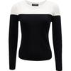 Women's Color Block Wool Blend Knit Sweater