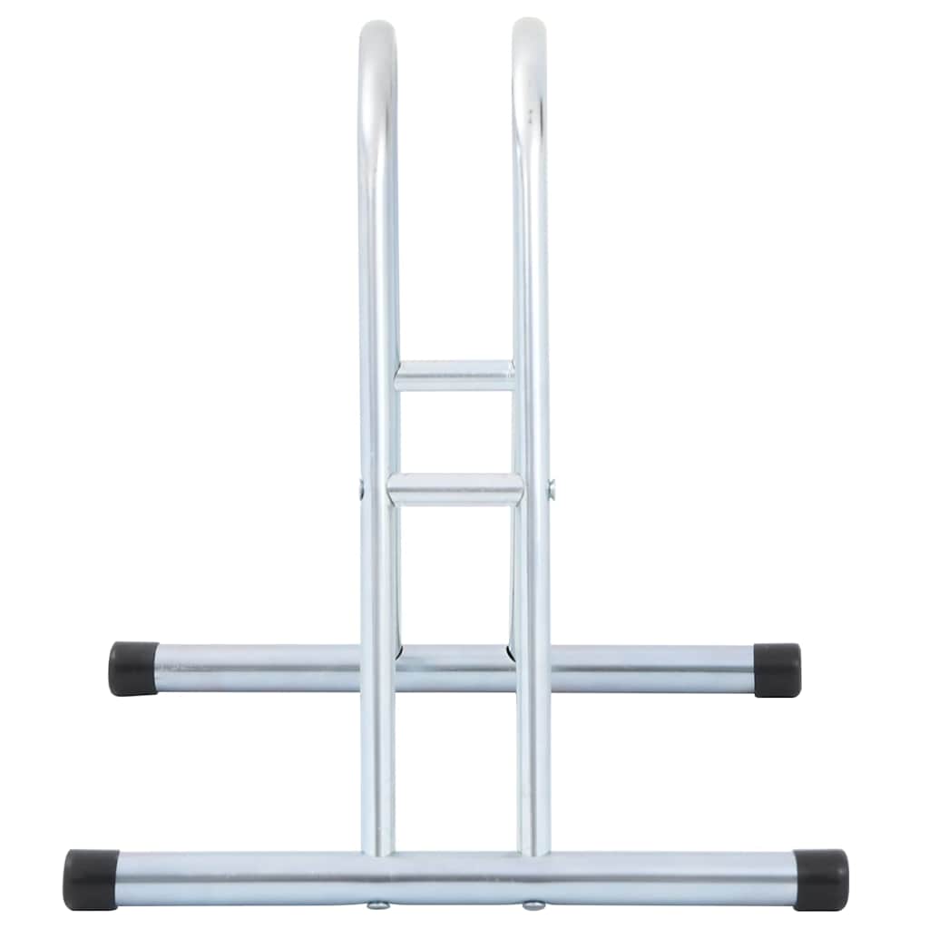 Vidaxl Stand For 1 Bicycle, Freestanding, Galvanized Steel