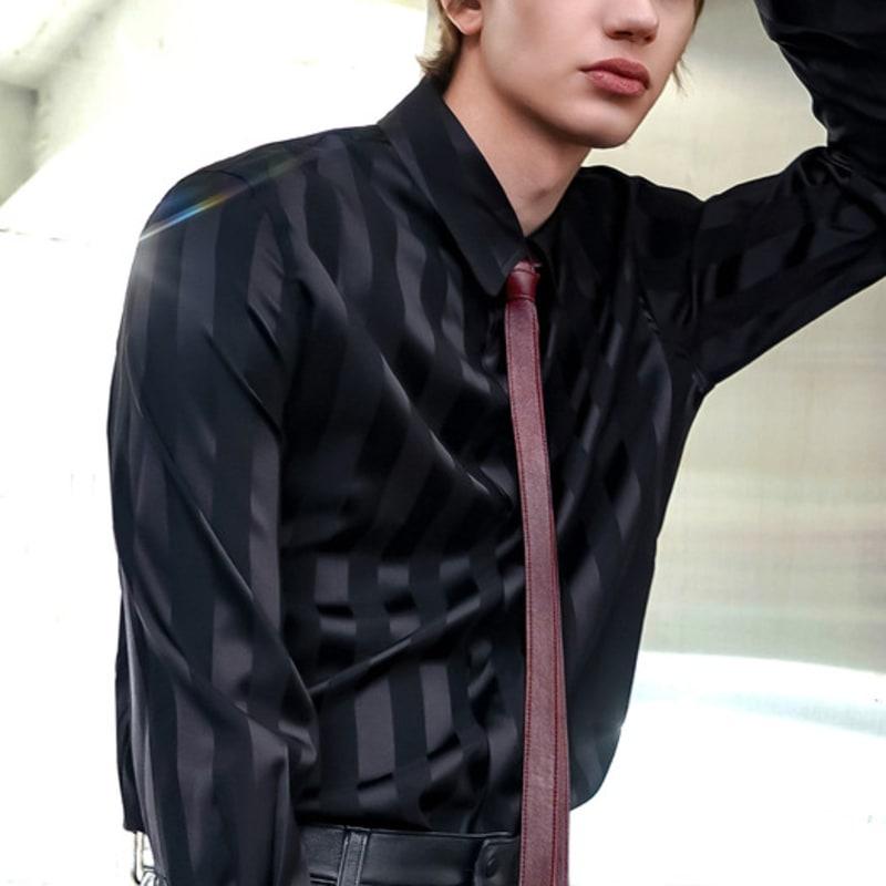 UNTAGE Slim Leather Tie[Burgundy(UNISEX)]_UTA-FA23