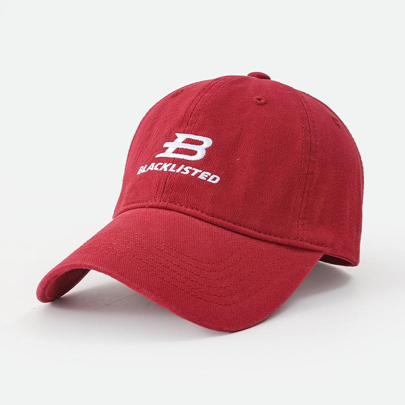 Embroidered Baseball Cap With Adjustable Strap For Summer Sun Protection