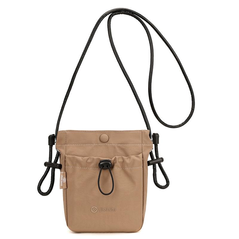 

One-shoulder Small Square Bag Candy Color Crossbody Kettle Bag Fashionable and Versatile Outing Casual Drawstring Bag
