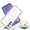For Samsung Galaxy A54 5G Case Clear Acrylic TPU Hybrid Phone Cover with Laser-printed Film