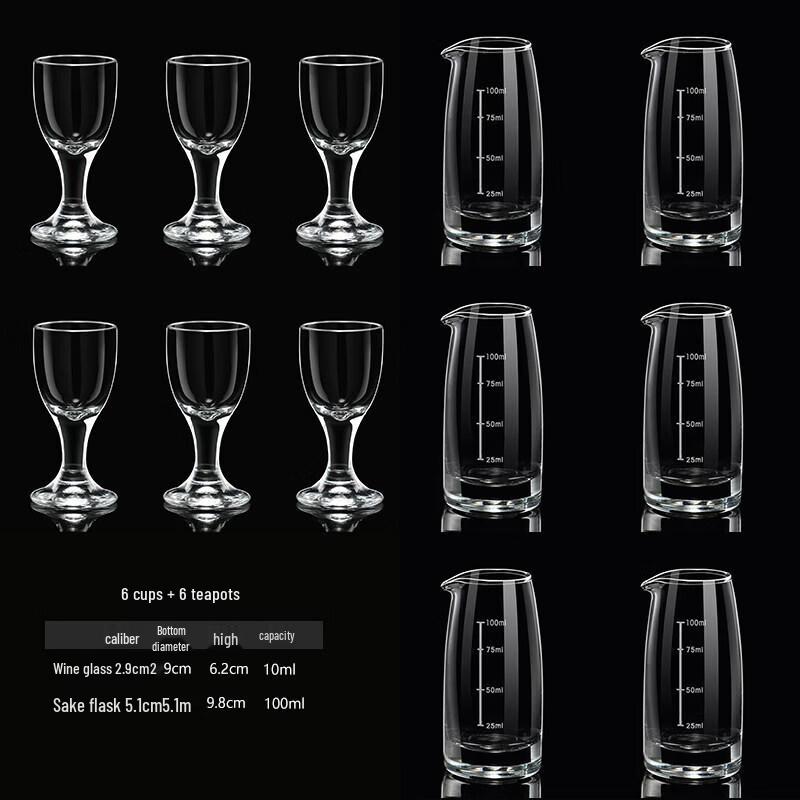 Glass Wine & Liquor Decanter Set