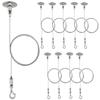 Adjustable Stainless Steel Wire Hanging Kit with Hook for Ceiling Signs and Luminaires
