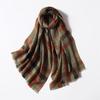 G·TENNA Women's Vintage Plaid Wool Scarf