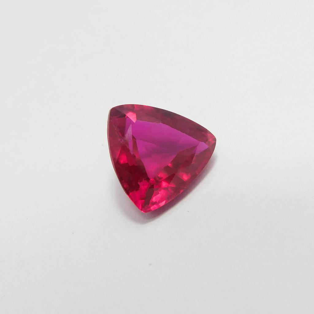 Trillion Cut 4.75 Ct Red Ruby Natural Loose Gemstone For Earring CERTIFIED P-4683-Ra