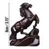 Rosewood Carved Horse Statue - Wealth Lucky Zodiac Horse Decor for Home/Office Desk, Chinese Feng Shui Craft Gift for Birthday